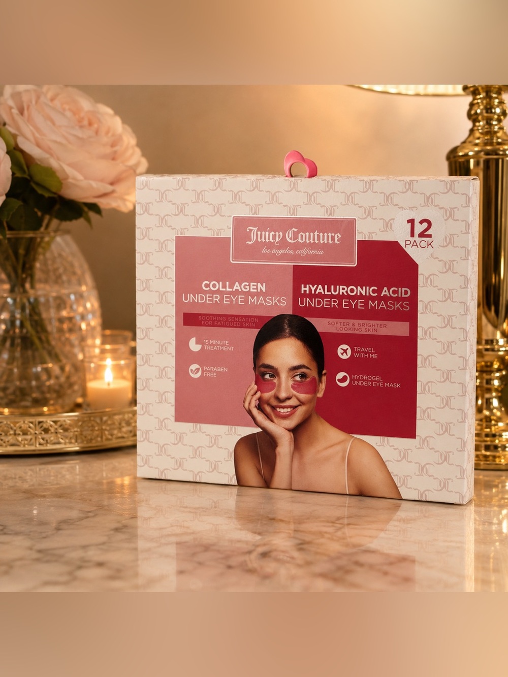 Juicy Couture Collagen & Hyaluronic Acid Under Eye Masks (12 Pack)